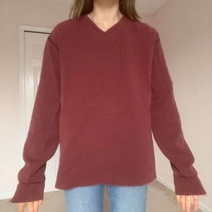 Vintage brick red old navy long sleeve